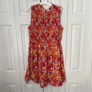 BloomChic Colorful Floral Smocked Dress
